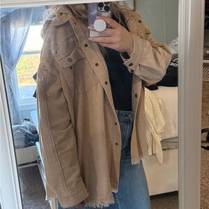 Women's Tan Corduroy Jacket XXL $20
